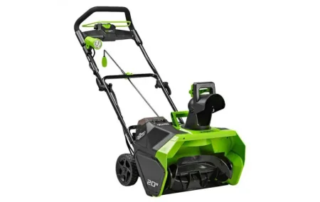 Аккумуляторная снегоуборочная машина Greenworks GD40ST 40В