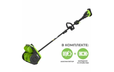 Снегоуборщик-снеголопата с регулируемым направлением Greenworks GD40SS2K4 40В