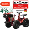 Дизельный минитрактор Storm 152D LUX 4х4 на базе мотоблока